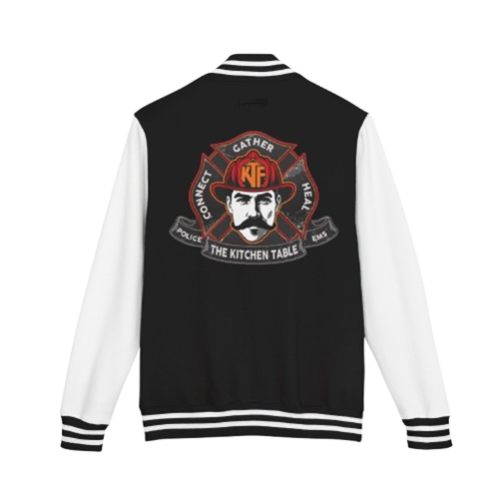 ktf letterman jacket, first responder mental health support